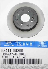 Задний тормозной диск 584110U300-hyundai-kia -  фото